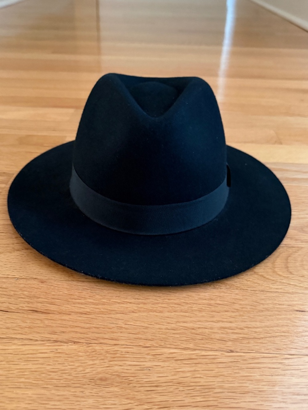 H&M Divided Black Wool Felt Hat Size Small Womens